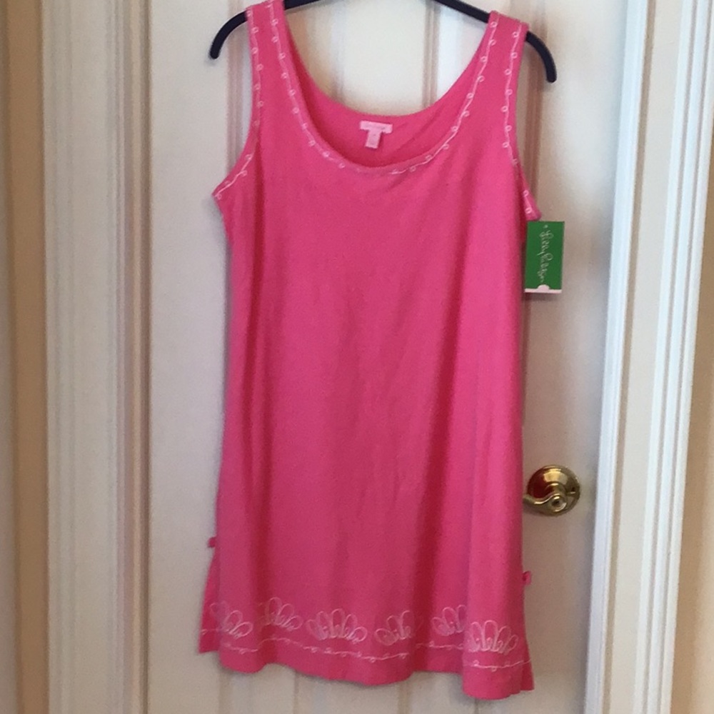 Lilly Pulitzer Pink terry coverup dress